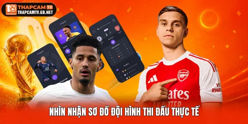 Nhìn nhận sơ đồ đội hình thi đấu thực tế