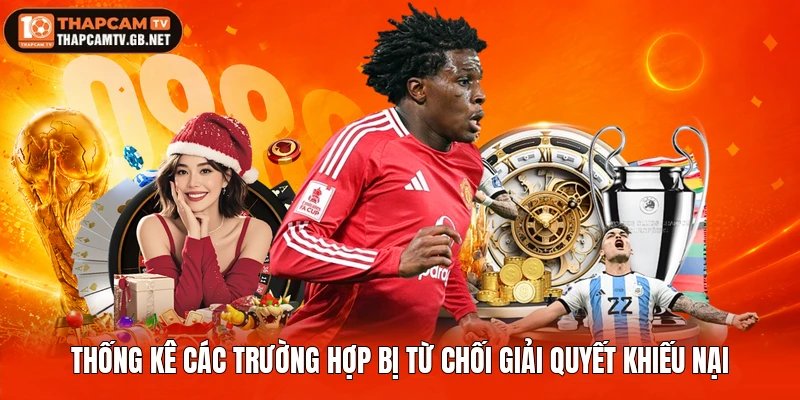 Thống kê các trường hợp bị từ chối giải quyết khiếu nại