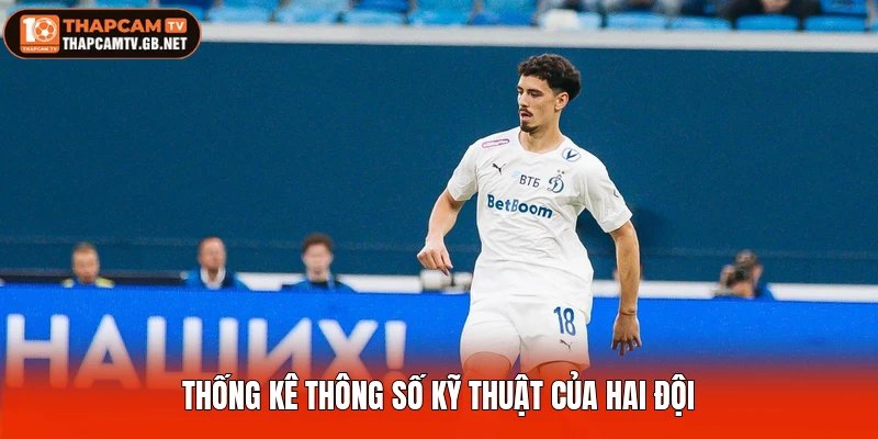 Thống kê thông số kỹ thuật của hai đội